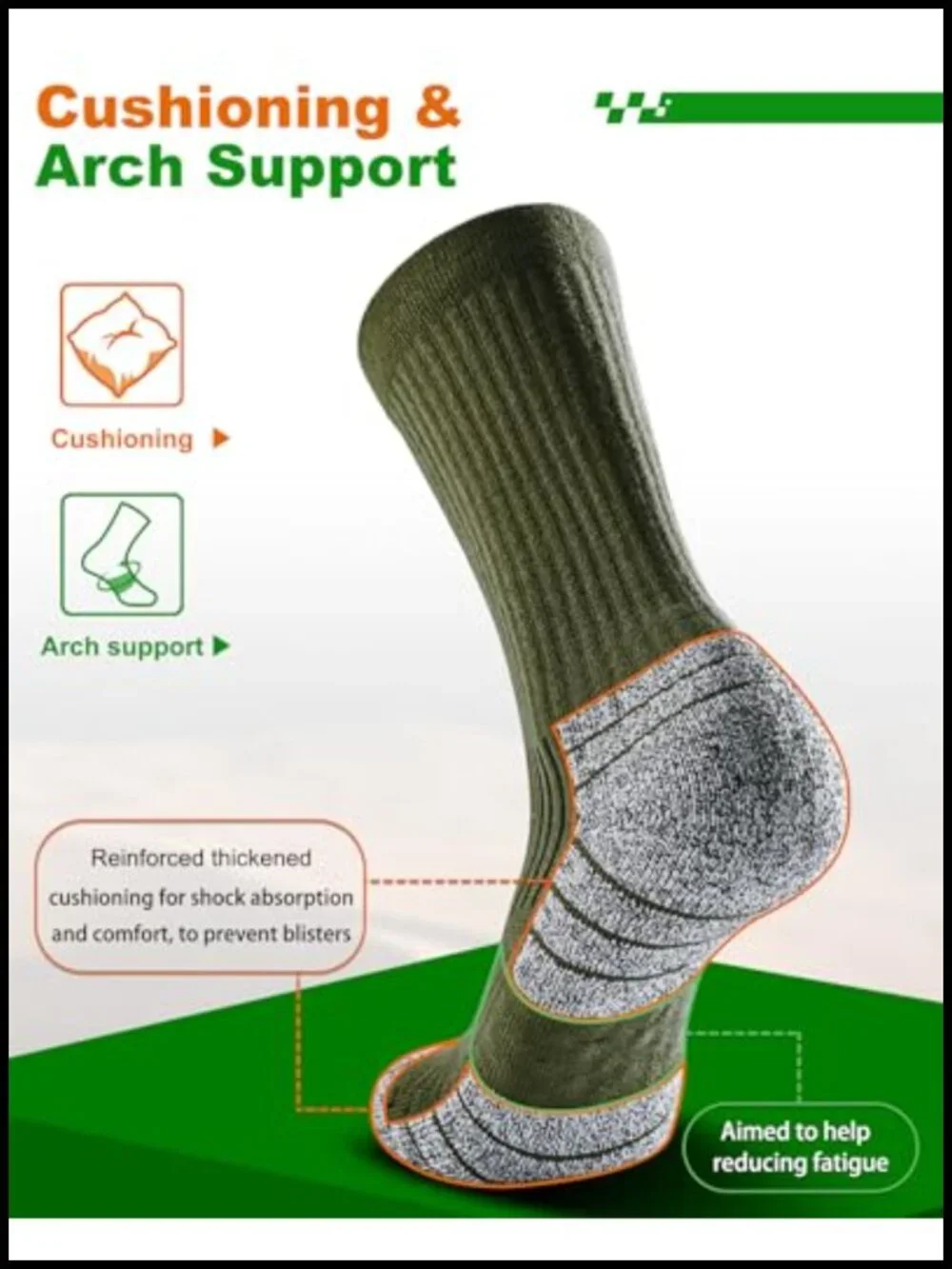 Thermal Hiking Socks for Men Women Thick Crew Winter Padded